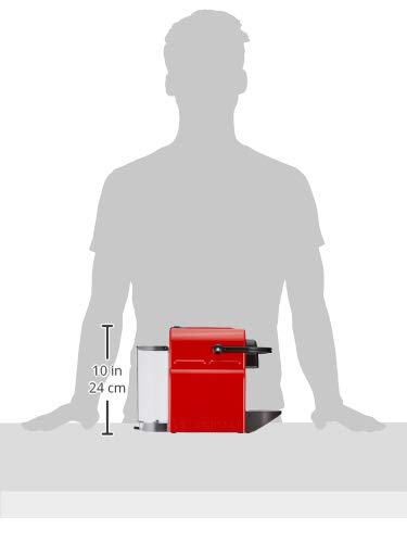 Nespresso Inissia – Cafetière à Capsules Espresso & Lungo, Rouge Rubis
