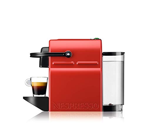 Nespresso Inissia – Cafetière à Capsules Espresso & Lungo, Rouge Rubis