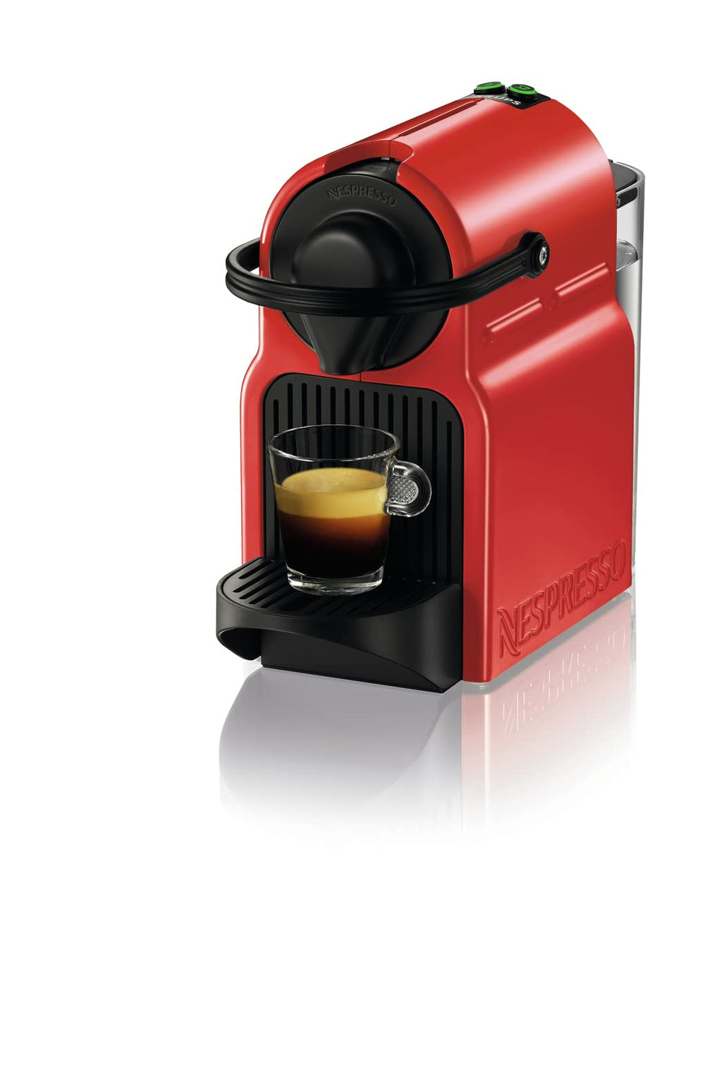 Nespresso Inissia – Cafetière à Capsules Espresso & Lungo, Rouge Rubis