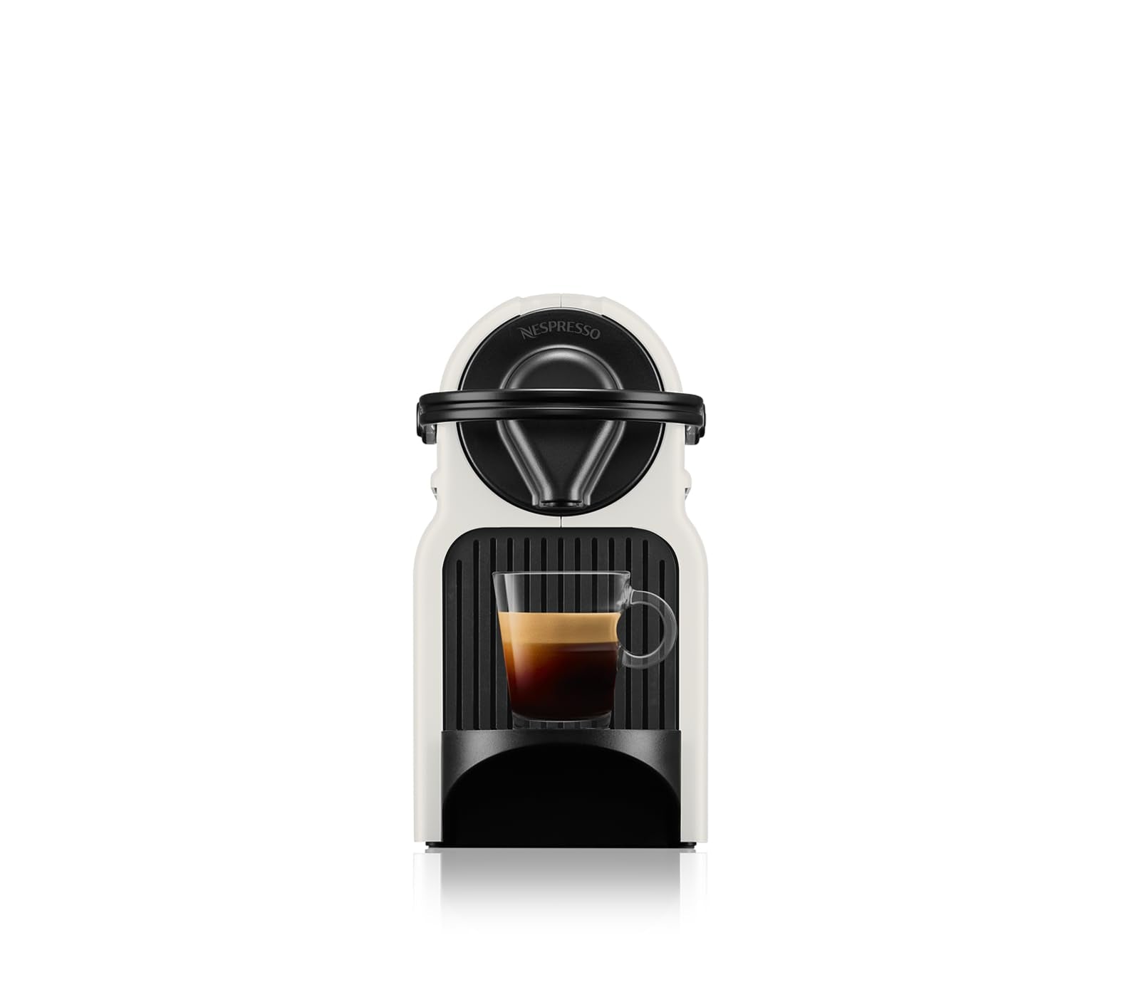 Nespresso Inissia – Cafetière Espresso Blanche, Format Grands Crus