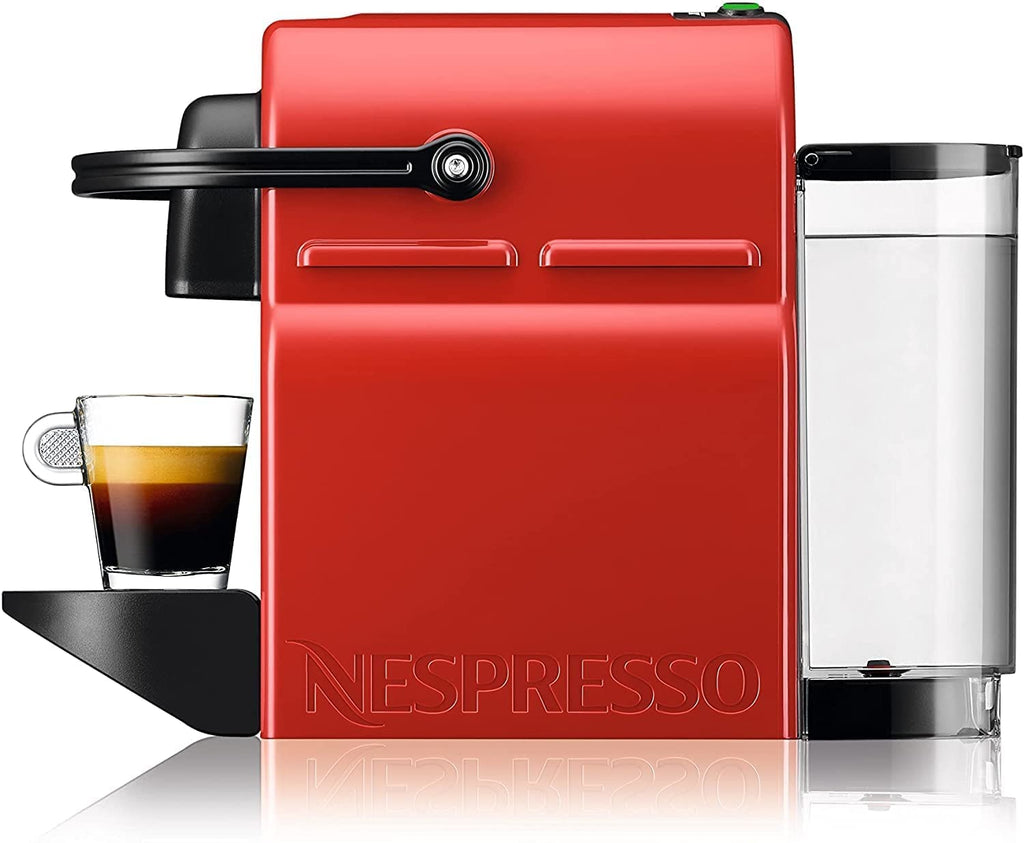 Nespresso Inissia – Cafetière à Capsules Espresso & Lungo, Rouge Rubis