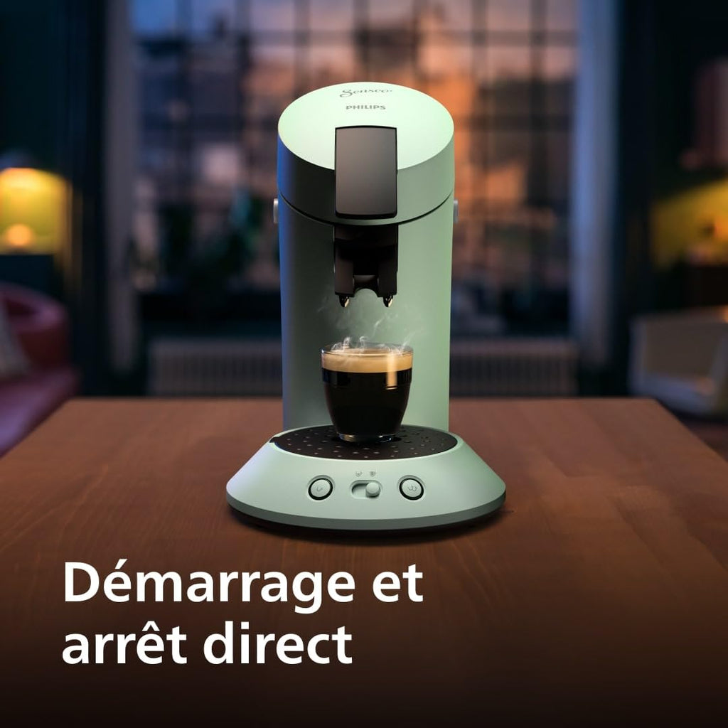 Cafetière à Dosettes SENSEO Original Plus Vert Désert (CSA210/80)