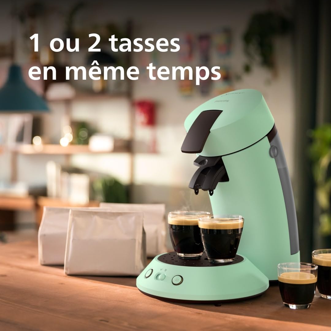 Cafetière à Dosettes SENSEO Original Plus Vert Désert (CSA210/80)