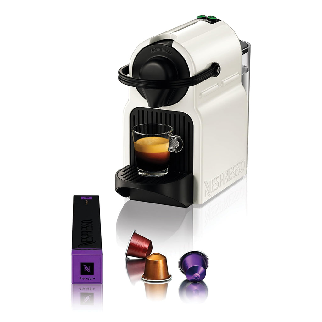 Nespresso Inissia – Cafetière Espresso Blanche, Réservoir Amovible 0,7 L