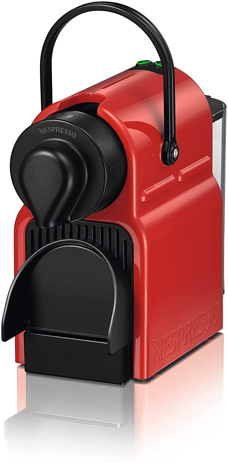 Nespresso Inissia – Cafetière à Capsules Espresso & Lungo, Rouge Rubis