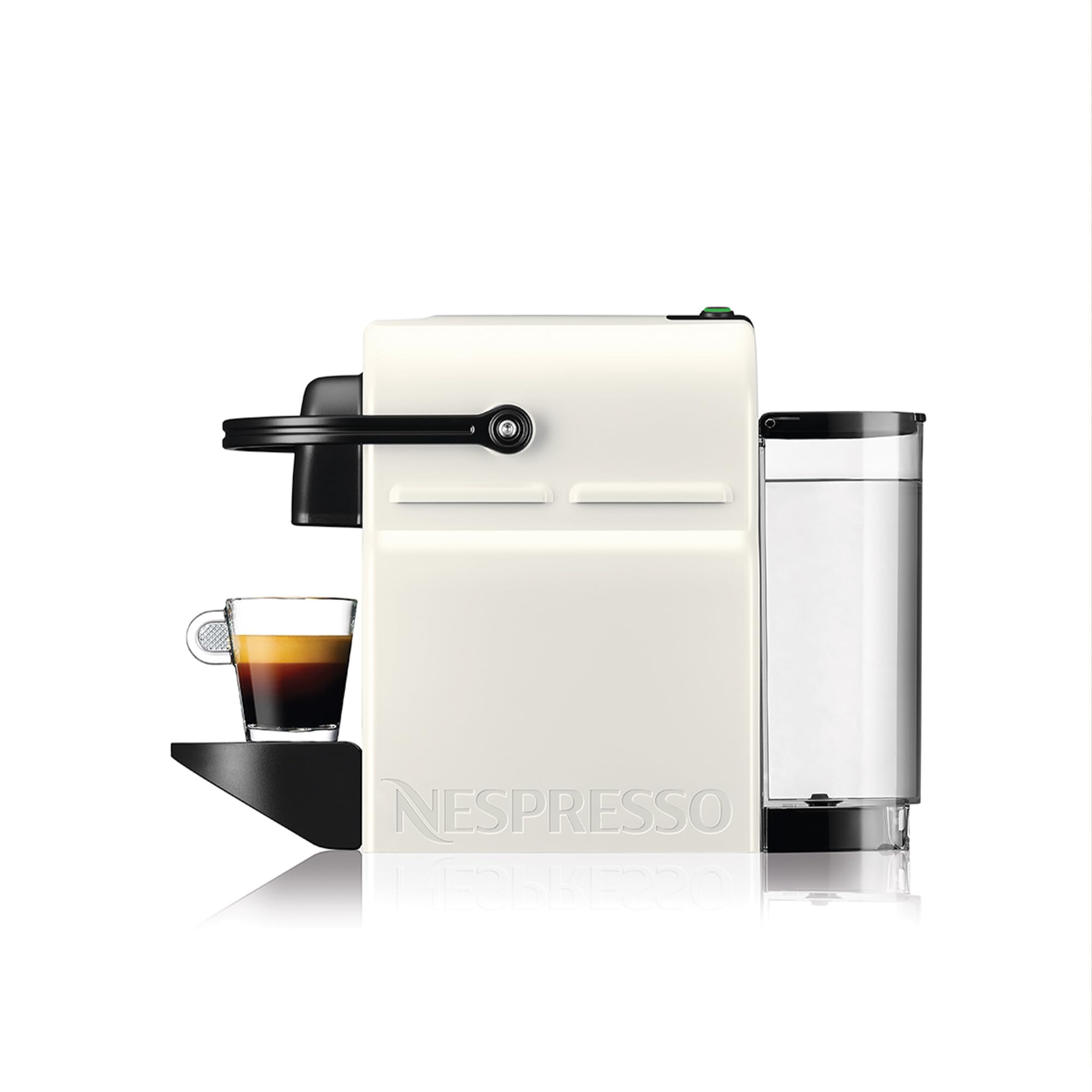 Nespresso Inissia – Cafetière Espresso Blanche, Réservoir Amovible 0,7 L