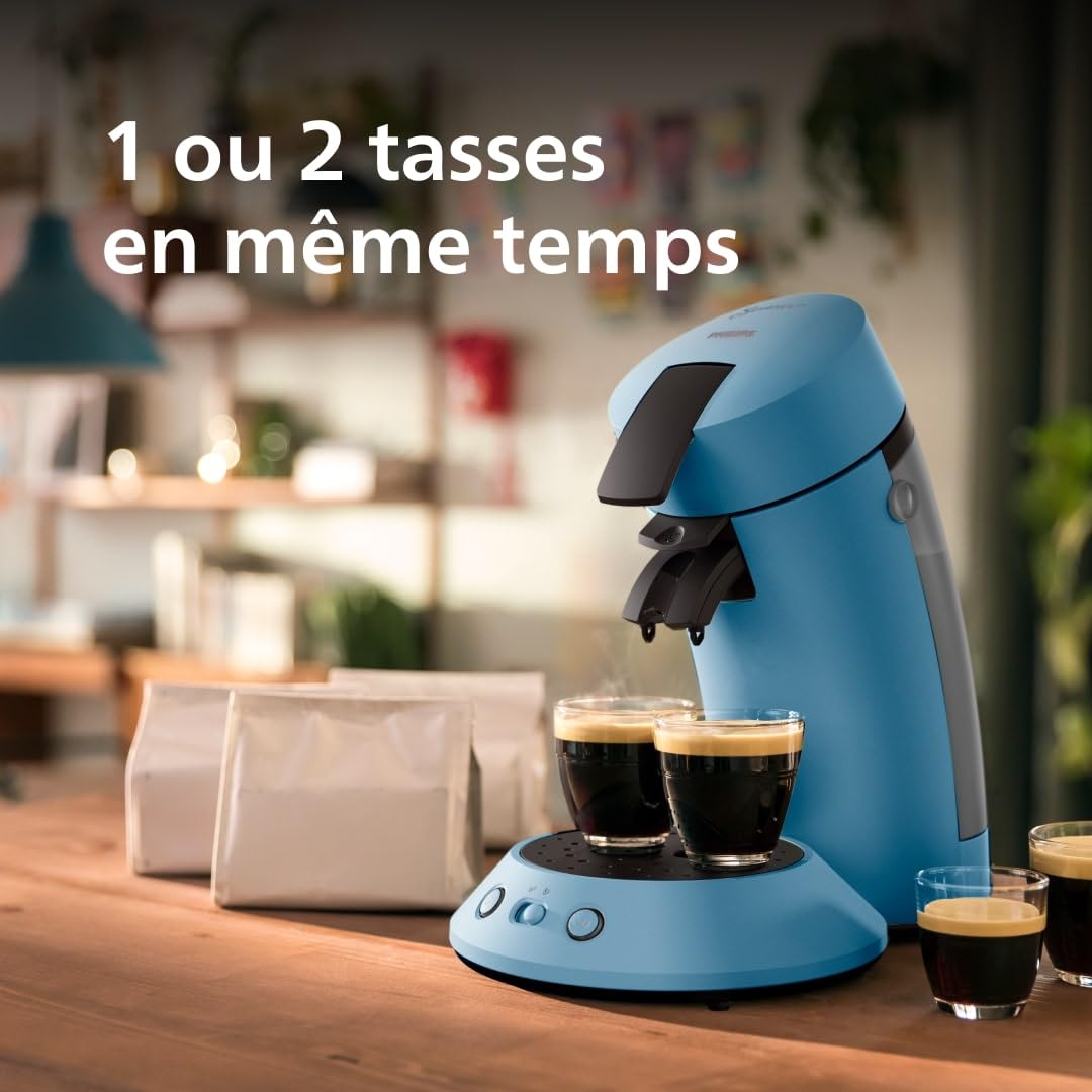 Cafetière à Dosettes SENSEO Original Plus Bleu Paon (CSA210/00)