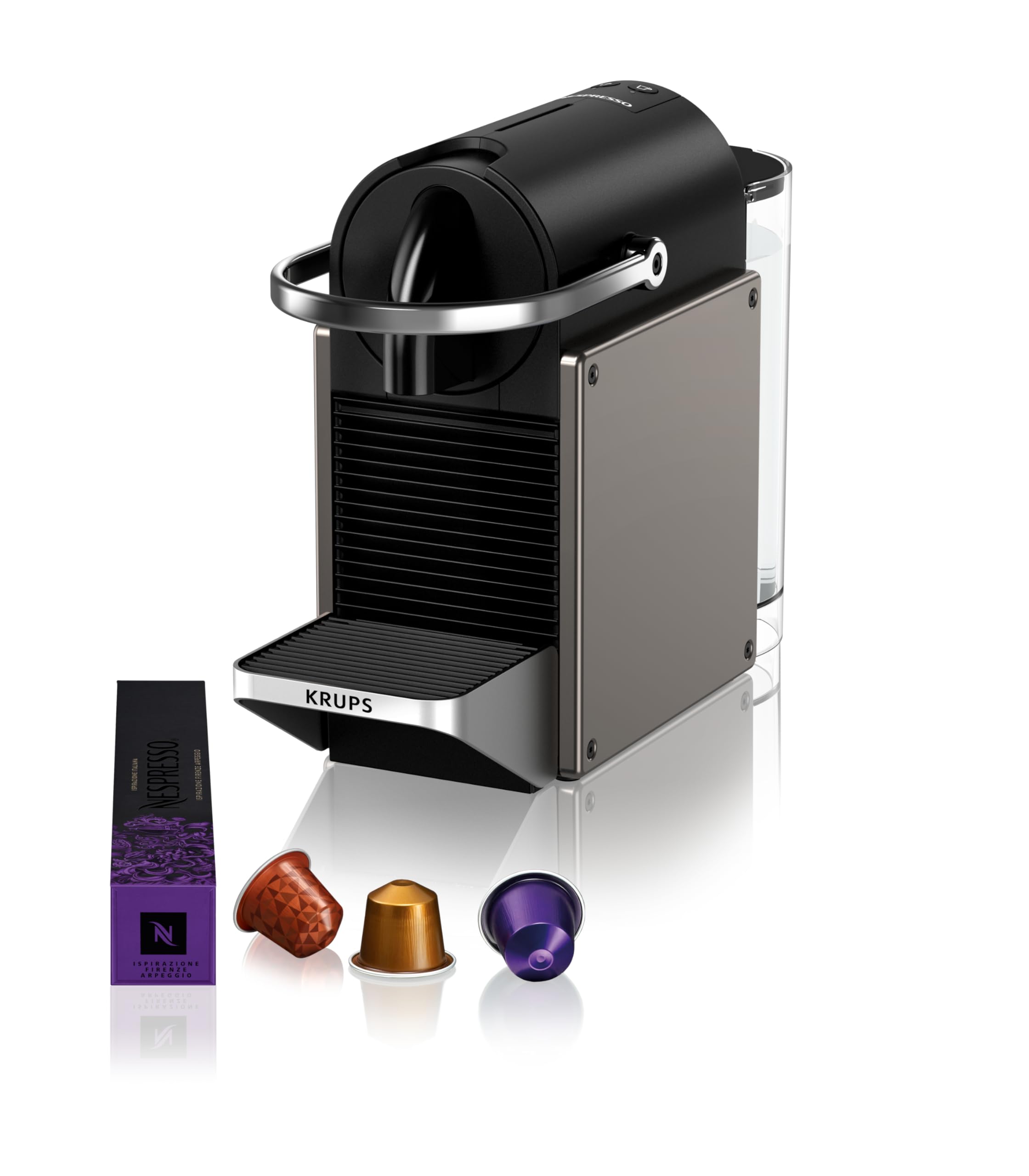 Nespresso Pixie – Machine à Café à Capsules, Titane
