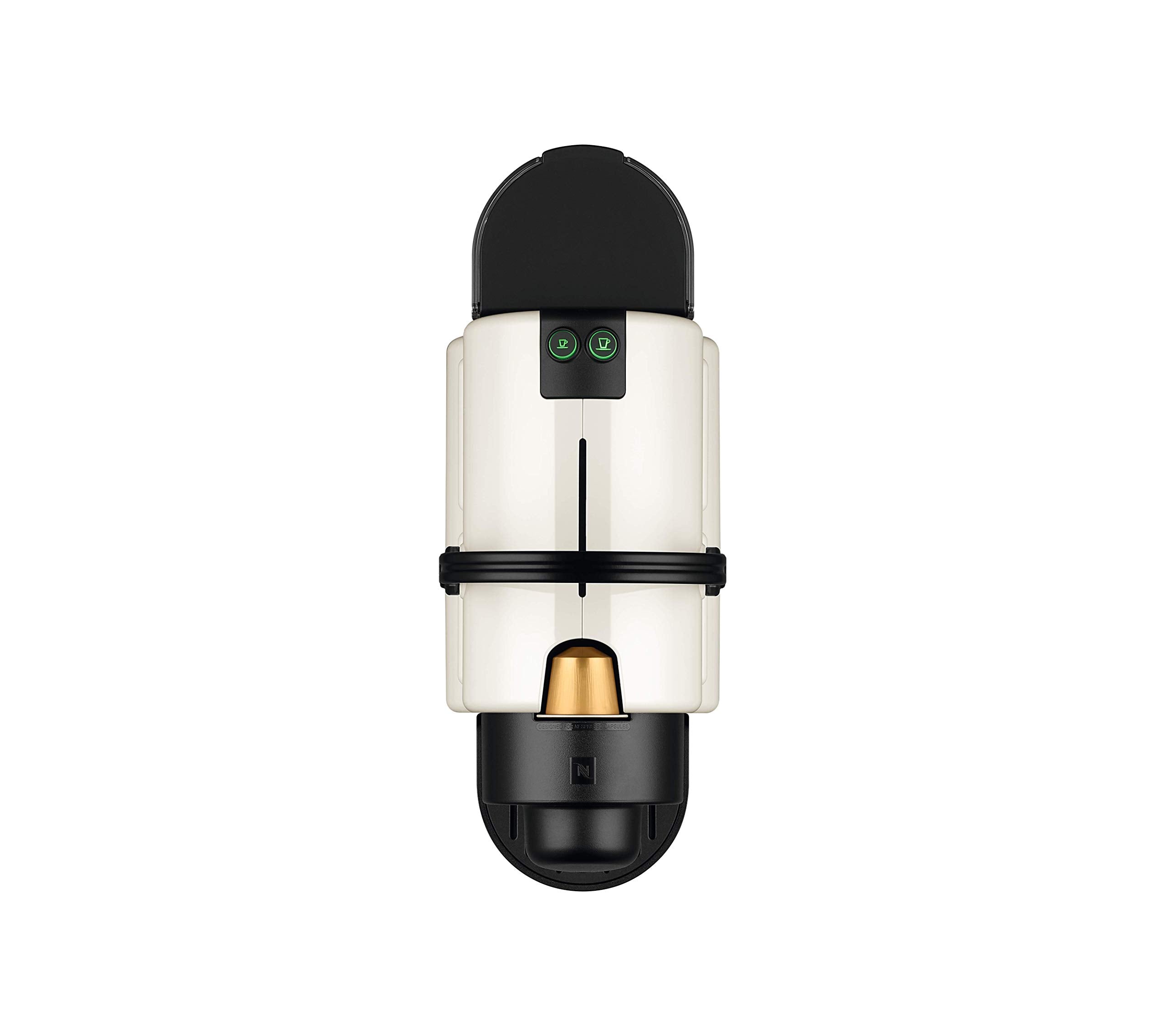 Nespresso Inissia – Cafetière Espresso Blanche, Format Grands Crus