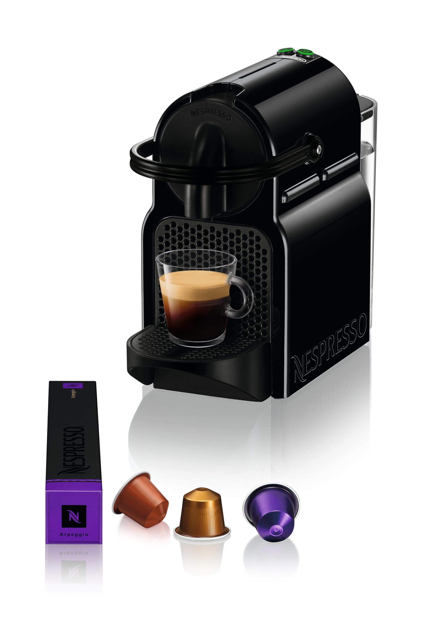 Nespresso Inissia – Machine à Café à Capsules Compacte, Noir