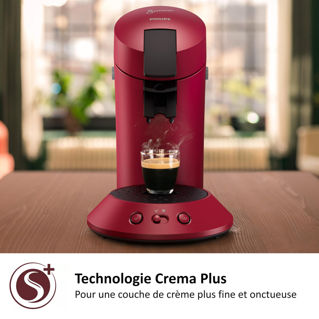 Cafetière à Dosettes SENSEO Original Plus Rouge (CSA210/91)