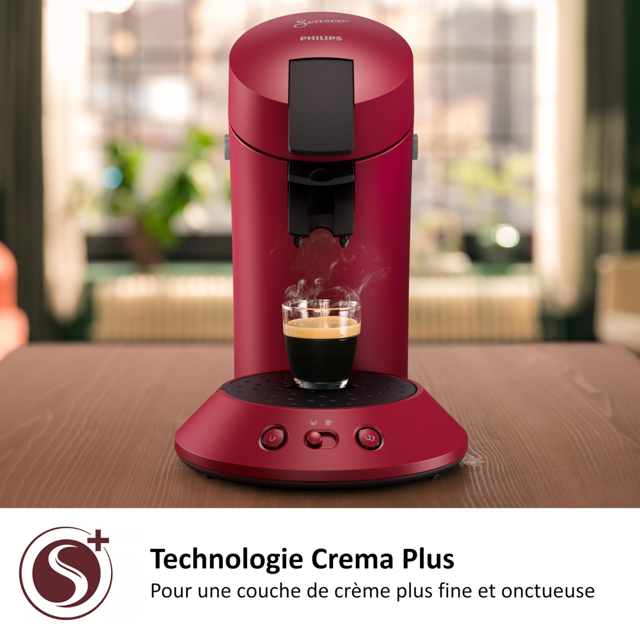 Cafetière à Dosettes SENSEO Original Plus Rouge (CSA210/91)