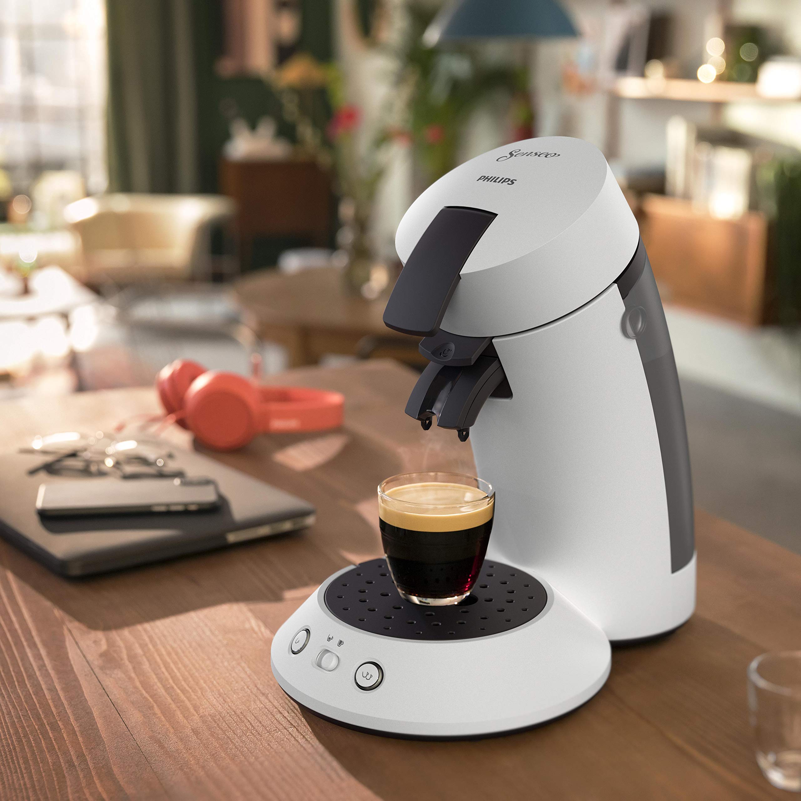 Cafetière à Dosettes SENSEO Original Plus Blanc (CSA210/11)