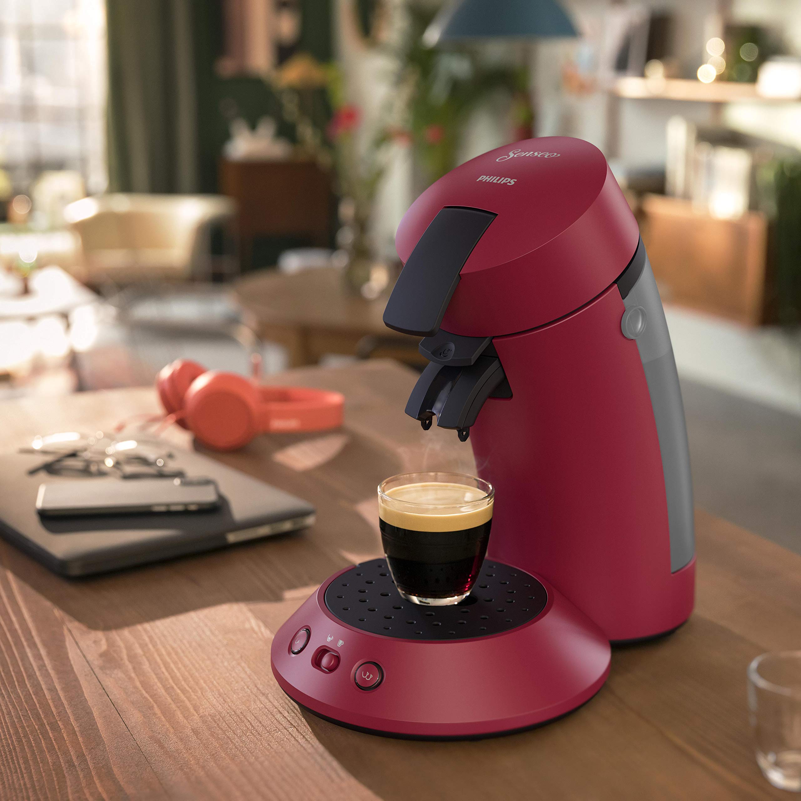 Cafetière à Dosettes SENSEO Original Plus Rouge (CSA210/91)